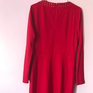 Red outing dress